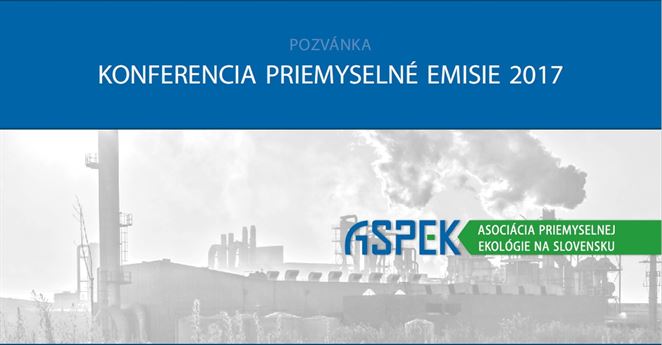 Pozvánka na konferenciu: PRIEMYSELNÉ EMISIE 2017